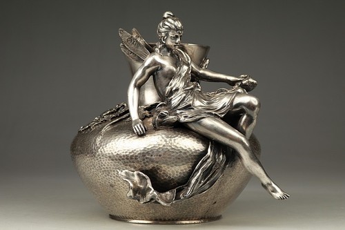 Jugendstil vase figur - vase,