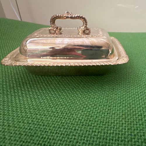 Butterdose silber - butterdose, /