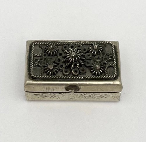 Seltene pillendose silber - silber, 900