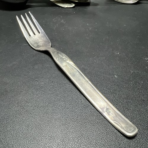 Antike gabel silberfarben - gabel,
