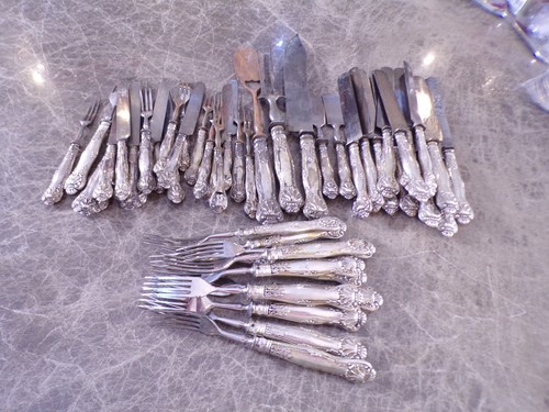 Antikes besteck silbergriffe - besteck,