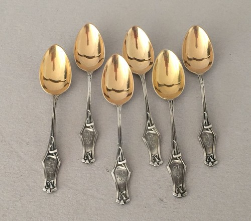 Jugendstil mokka löffel - ,