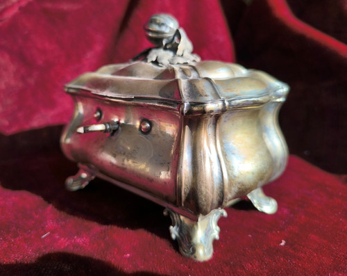 Zuckerdose biedermeier 12lot - biedermeier,