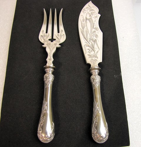 Antikes fischvorlegebesteck - antikes,