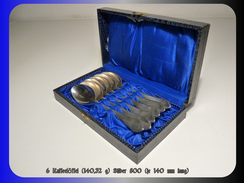 Kaffeelöffel silber 800 - 6,