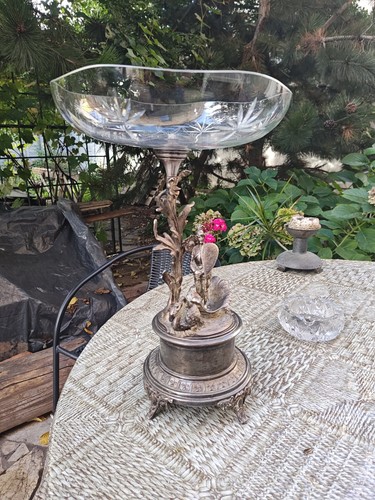 Alte versilberte schale mit - versilberte,
