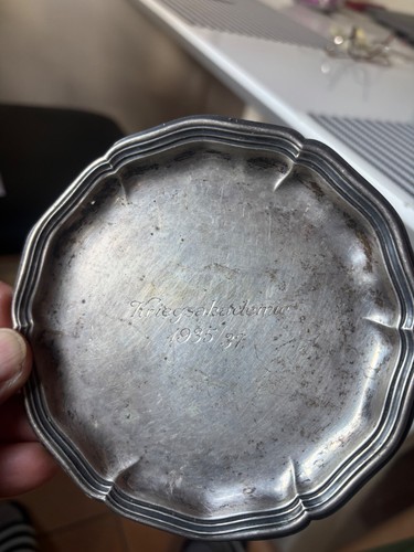 Silber untertasse teller - silber-untertasse,