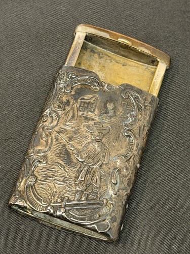 Antikes streichholz etui - streichholz,