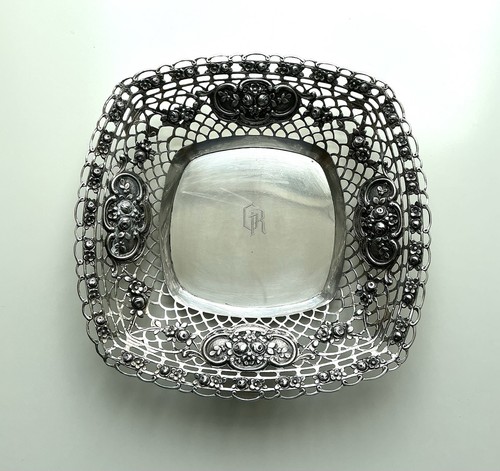 Durchbrochene schale silber - durchbrochene, schale,