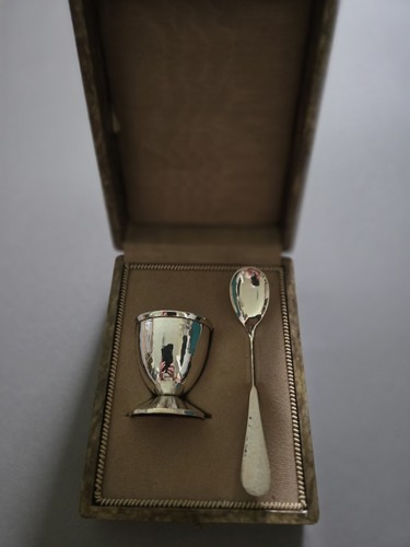Silber,835,Eierbecher,Löffel